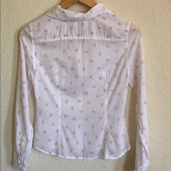 American Eagle Outfitters Sheer Button Front Shirt - Picture 2 of 8